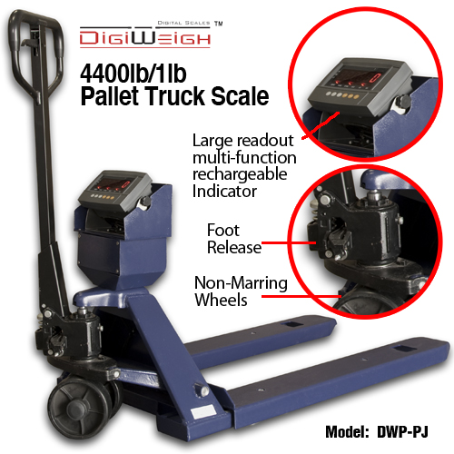 DIGIWEIGH DWP-4400PJ PALLET JACK SCALE